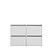 Produktbild Steens Skyline Schhuhschrank , 4 Fächer, zur Wandmontage geeignet, (B/H/T) 103 x 71 x 18 cm, MDF, Weiß