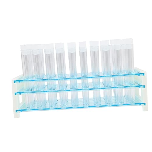 CIYODO Sturdy Plastic Test Tube Rack Set 50 Capacity Tube Holder for Scientific Research Industrial Use