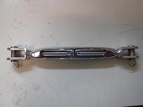Sea Dog Line Turnbuckle Open Chrome on Bronze Jaw & Jaw 1/2