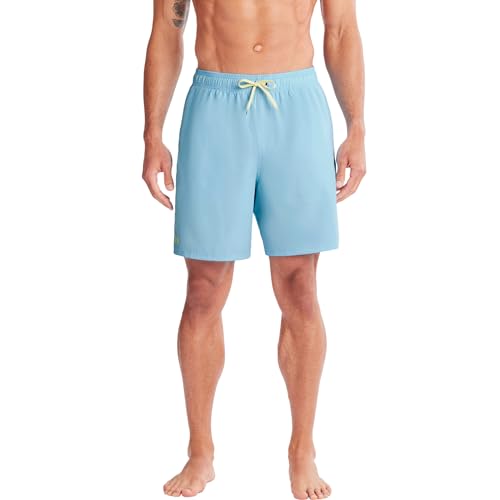 Image of Under Armour Men's Compression Lined Volley Swim Trunks, UPF 50+ Sun Protection, Drawstring Closure & Elastic Waistband