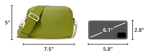 Image of Michael Kors Bryant Medium Double Zip Chain Camera Crossbody Bag