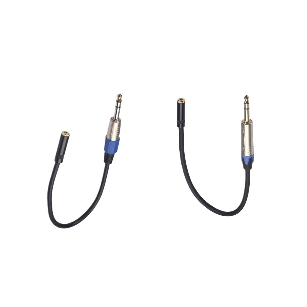 Câble d'extension pour casque 6,35 mm mâle vers femelle 3,5 mm