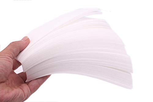 100PCS White 7.8'' x 2.7'' Disposable Non-Woven Hair Removal Wax Strip Hair Remove Paper Depilatory Epilator for Leg Arm Body Face