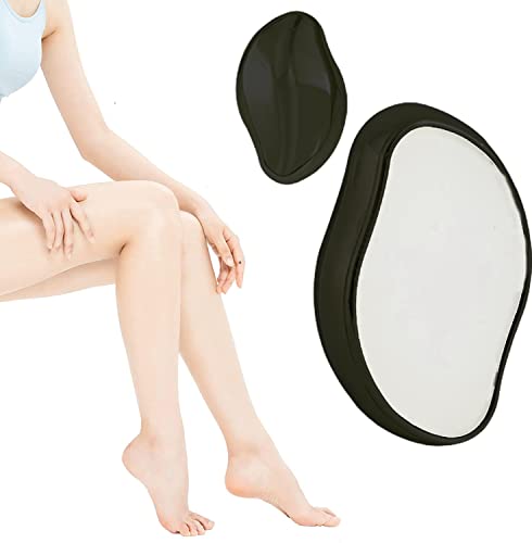 Épilateur d'épilation Physique indolore pour Femme, Épilateur Cristal Indolore, Épilateur magique Gomme À Cheveux en Cristal, Portable pour Les Jambes, Les Bras Et Le Dos (Black) Cover