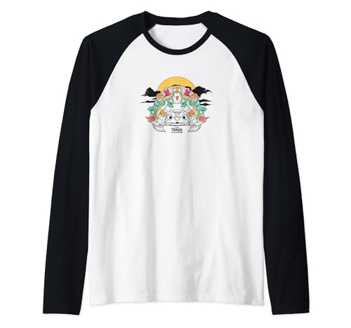 T-shirt Tuk Tuk Disney Raya aux motifs néon géométriques et manches raglan