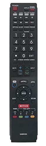 New Vinabty Ga890Wjsa Replaced Remote Controller Fit For Sharp Tvs Lc52C6400U Lc52Le640U Lc60C6400U Lc60Le640U Lc70C6400U Lc80Le633U Lc60C6400U Lc60Le640Ua Lc52Le640 Lc60C6500U Ga890Wjsa #TOP1