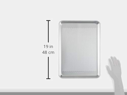 Amazoncommercial Perforated Aluminum Baking Sheet Pan, 1/2 Sheet, 17.8 X 12.9 Inch, Pack Of 2 #TOP5