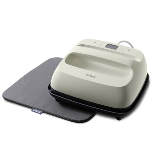 Image of Cricut EasyPress SE Taupe - 9 x 9 Heat Press + EasyPress Mat, 12 x 12 | 9 in x 9 in Heat Transfer Machine for T-Shirts, Sweatshirts, Blankets, Pillows, & More - Easy to Use