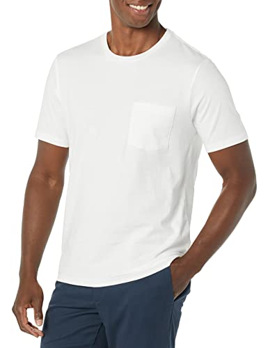 Image of Amazon Essentials Men's Short-Sleeve Crewneck Pocket T-Shirts, Pack of 2