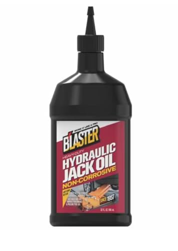 B’Laster Heavy-Duty Hydraulic Jack Oil, a High-Performance Blend Works for All Types of Jacks, 32 Ounces, Pack of 12