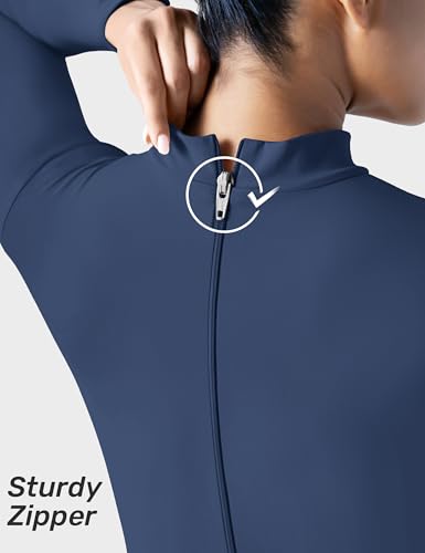 Image of speerise Long Sleeve Bodysuit One Piece Bodycon Tummy Control Jumpsuits
