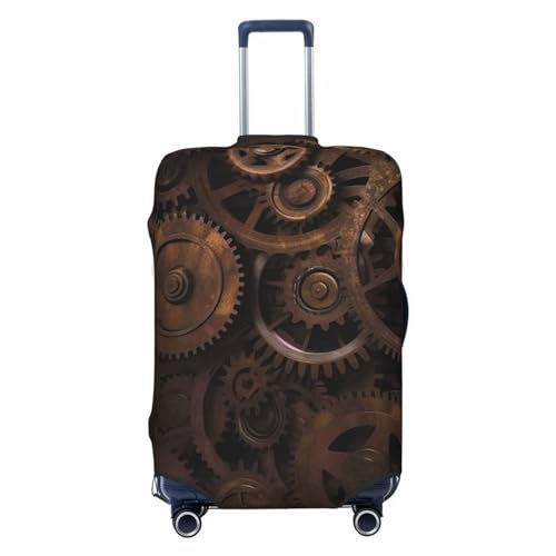 Housse de valise élastique haut de gamme L Noir au fini métal rouillé