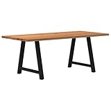 Grande table : cette table mesure 200 x 90 cm, ce qui permet de disposer d'un grand espace pour s'asseoir et d'en faire la pièce maîtresse de votre salle à manger.
