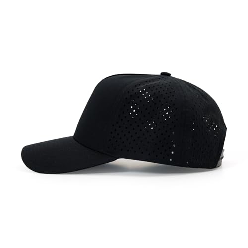 Image of Men Quick Dry Water Resistant Mesh Snapback Baseball Cap Adjustable Hat 22 inch-23.6 inch(56-60cm) for Golf Running Workout