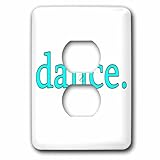  3dRose LSP_194369_6 Dance. Aqua. 2 prises