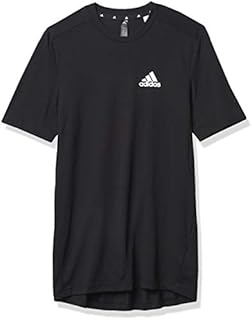 adidas mens FR Tee Black/White Small