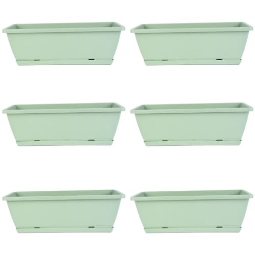 Jardinière de fenêtre ventilée en PP robuste pour fleurs de balcon - 2