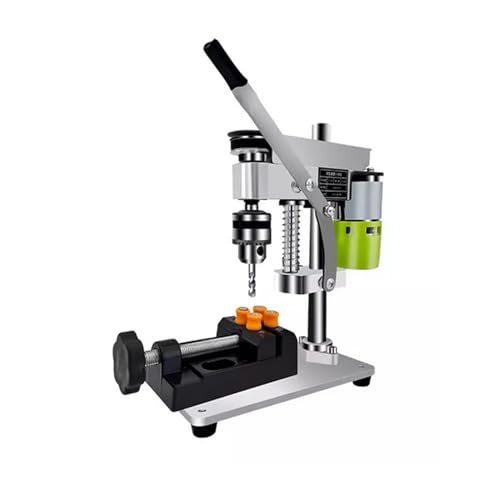 LeTkingok Household DIY Mini Punching and Drilling Machine Micro Desktop Drill Set 795 Motor with B10 Collet Aluminum Alloy Bench Vise