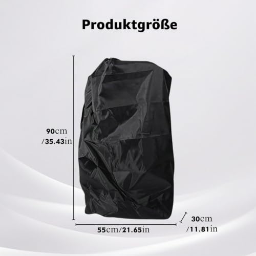 Lyivisk Universelle Kinderwagen Transporttasche für Flugreisen - Robuste Schwarze Schutzhülle für Buggy und Kinderwagen (55x120 cm) - Ideal für Flughafen und Reisen