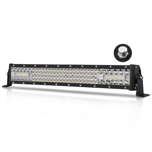 Image of 18 Inch LED Light Bar 134W Quad Row Combo Off Road Driving Light | Super Bright Work Lights Bumper Grille LED Light Bars for Truck Pickup Tractor SUV UTV ATV Golf Cart Boat