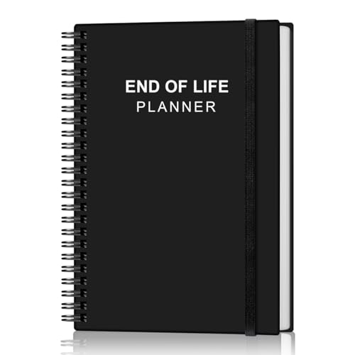 End of Life Planner Final Arrangements Organizer for Beneficiary Will Preparation Last Wishes & Funeral Planning 5.8 x 8.5 Black