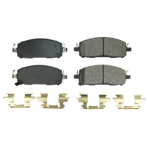 Image of PowerStop Front Brake Pads for Infiniti QX60 2022-25 |Mitsubishi Outlander 2022-24 |Outlander PHEV 2023-24 |Nissan Murano 2025 - Z17 Ceramic Brake Pads with Installation Hardware, 17-2413