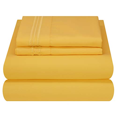 Mezzati Luxury Bed Sheet Set - Soft and Comfortable 1800 Prestige Collection
