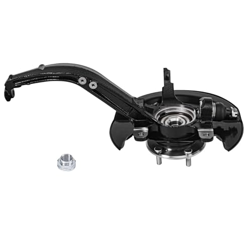 Image of Detroit Axle - Front Right Steering Knuckle and Wheel Hub Bearing CV Axle Kit Replacement for 2003-2007 Honda Accord 2.4L w /Auto Trans.