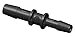 Eldon James C12-10GFBN Automotive Glass Filled Black Nylon Reduction Coupler, 3/4" Hose Barb to 5/8" Hose Barb (Pack of 10)