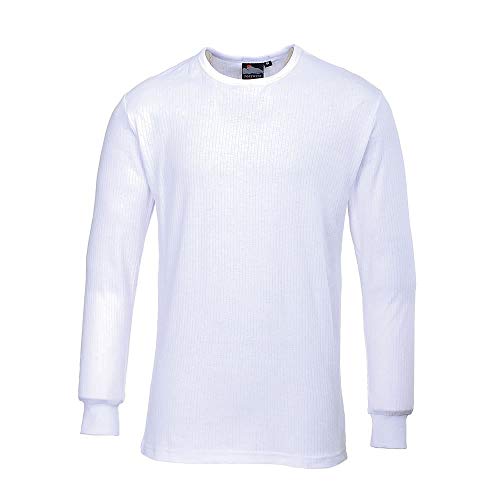 Portwest B123 Camiseta Térmica Aislante de Manga Larga Blanco, X-Grande