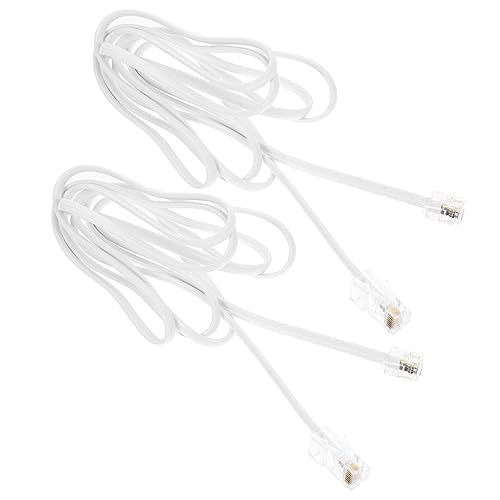 Convertidor de línea y adaptador Ethernet de cable de teléfono en pack de 2 unidades para red