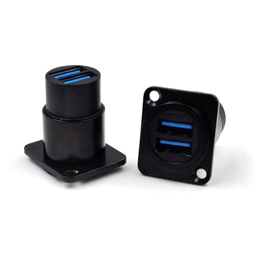 Conector Doble USB 3.0 Panel Mount 5 Piezas miniatura 2