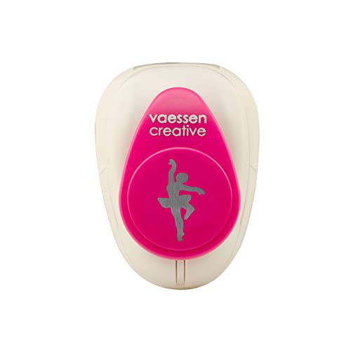 Vaessen Creative Craft Paper Punch - Ballerina - 2,5 x 1,3 cm - Circle Cutter for Crafting and Card Making