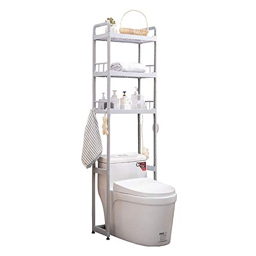 Lagerregal auf Waschmaschinenregal, Badezimmerregal auf Toilettenlagerregal, Toilette, Bad, Waschküche