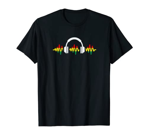 Rasta Music Waves Casque audio T-Shirt