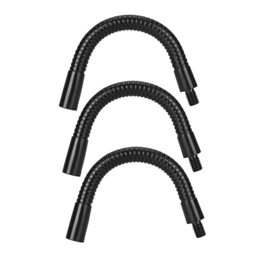 COOPHYA 3 Piezas Soporte De Micrófono Soporte Para Teléfono Micrófono De Cuello De Cisne Soporte Para Micrófono Soportes Poste De Extensión Del Soporte Del Teléfono Amperio Aleación Black
