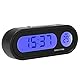 Riloer Auto LCD Digital Temperaturuhr mit Schwarzlicht für Auto Fahrrad Motorrad Auto Moto Truck