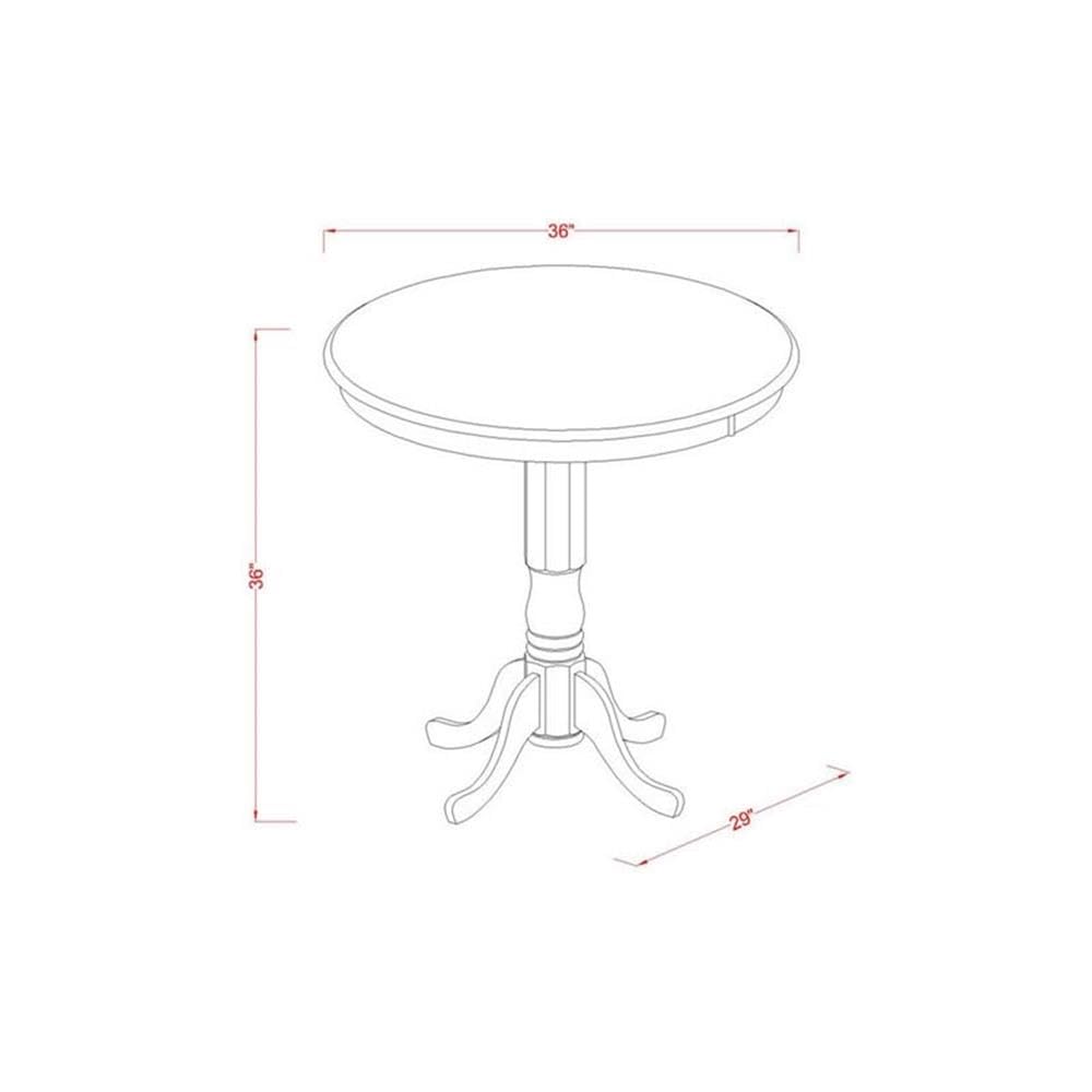 Set da 5 pezzi con tavolo e sedie da banco – tavolo alto e sgabello alto 4 banconi.