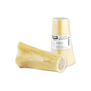 DIBO Gefüllter Markknochen, der kleine Naturkau-Snack oder Leckerli für Zwischendurch, Hundefutter, Qualitätskauartikel ohne Chemie