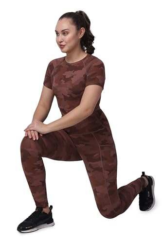 Image of SPLORR Premium Tights and Bra High Waist Stretchable Gym Tights Leggings Gym wear /Active Wear Yoga Pants Zumba /Dance Womens Workout Gym Tight Stretchable Workout Yoga Gym and Sports Bra Set