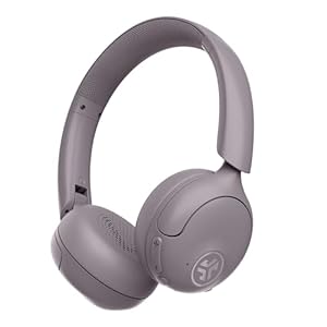 JLab Go Lux ANC Wireless Headphones, Mauve, Hybrid Active Noise Cancelling, Premium On-Ear Bluetooth Headset, Customizable Sound, Be Aware Mode, Cloud Foam Comfort, Multipoint Connection