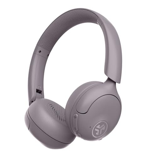 JLab Go Lux ANC Wireless Headphones, Mauve, Hybrid Active Noise Cancelling, Premium On-Ear Bluetooth Headset, Customizable Sound, Be Aware Mode, Cloud Foam Comfort, Multipoint Connection