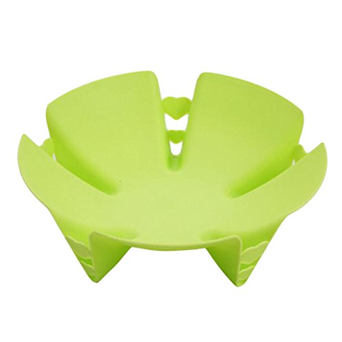Black Temptation Creative Drain Fruit Vegetable Container Dessert Holder-Green