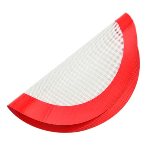 ABOOFAN Esterilla Para Hornear Fibra De Vidrio Antiadherente Fácil De Limpiar 1 Pc Barbacoa Redonda