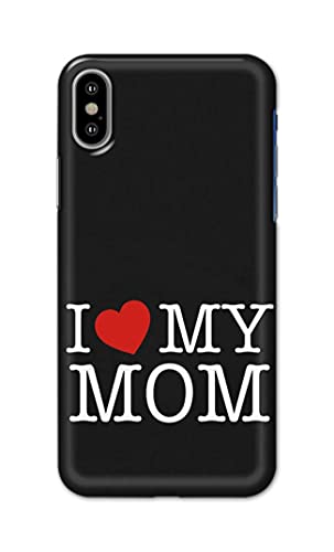Image of PRINTFIDAA I Love My Mom Hard Back Cover for Apple iPhone X /iPhone 10 / iPhone Ten /iPhone Xs Back Cover -(P6) KAT1006