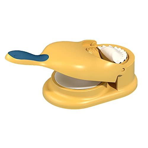 2 in 1 Dumpling Maker, Manual Dough Press Maker Machine, Empanada Pastry Mold Maker, Dumpling Skin Wrapper for Empanada, Ravioli, Pierogi, Hand Pie, Jamaican Beef Patties