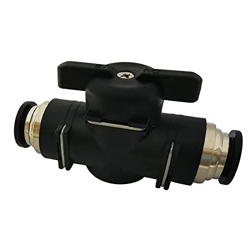 Pysrych Pneumatic 12mm OD Ball Valve Air Flow Control Valve Push to Connect Fitting 1pc - Image 6