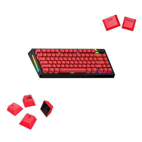 Image of GLORIOUS Gaming - GPBT Basics (PBT Keycaps), Revive Red, No Fade Dye-Sublimated, for Custom Mechanical Keyboards, Fits 100%, 75% 65% 60%, Fits ANSI & ISO, Supports Windows & macOS - English (US)