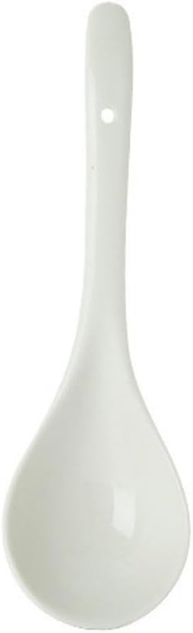 Retro Rice Bowl Ceramic Tableware Rice Bowl Nordic-Style Homeware High-Temperature Resistant Glazed Tableware(Pure white tablespoon)