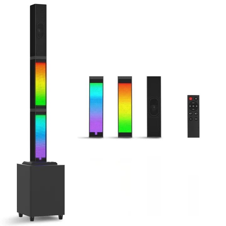 Portable RGB PA Speakers System with 45W Subwoofer...